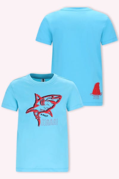 B.Nosy Y602-6405 Blue Curacao T-shirt- Maat 98