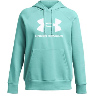 Under Armour Rival Fleece Big Logo Sportsweater dames Groen S/36
