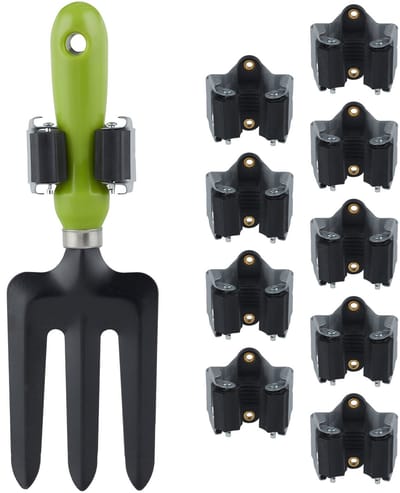 100x ophangsysteem tuingereedschap - bezem houder - gereedschapshouder - rubber