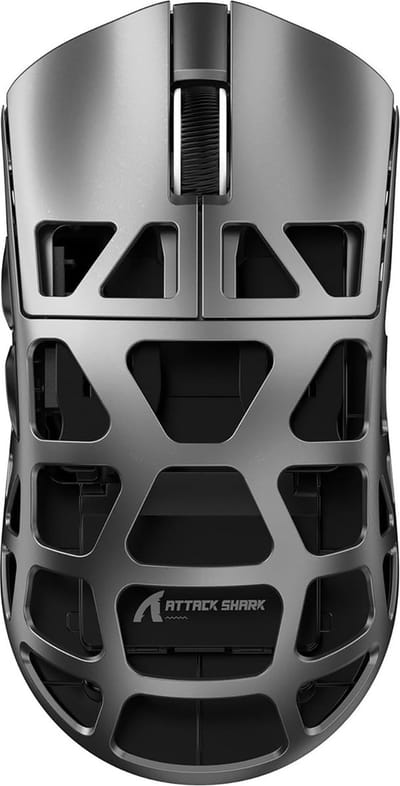 ATTACK SHARK R3 - Draadloze Gaming Muis - PAW3395 - Ultralichte(46g)- Wired/2.4G/BT5.1 - 26000DPI - Magnesium Alloy