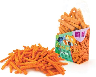 ESVE Feeststicks Wortel - Knaagdier - Snack - 3 x 150 gr