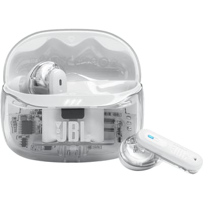 JBL Tune Beam 2 - Noise Cancelling Oordopjes - Oortjes Draadloos - Bluetooth - In-ear True Wireless - 48 uur speeltijd - IP54 - Ghost White