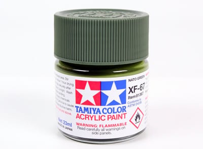 Tamiya Hobbyverf Acrylverf - XF-67 NATO Green - Matt - Acryl - 23ml Verf potje - 23 ml
