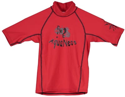 Aquaneos Lycra 8oz Korte Mouw Rash Guard Rood 14 Years Kinderen
