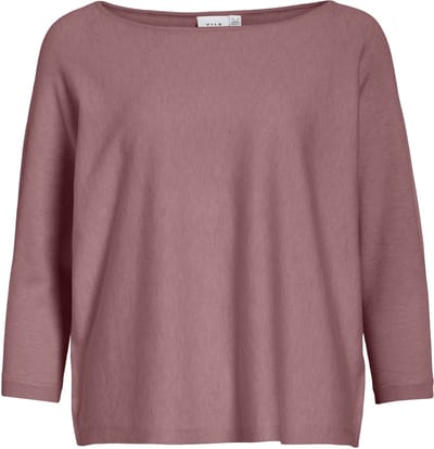 Vila Trui Vimalu Boatneck 3/4 Sleeve Knit Top 14112173 Nostalgia Rose/melange Dames Maat - M