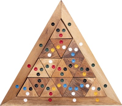 Trimatch – Houten Denkspel – Logisch Puzzelspel – Kleuren Combinatie Spel – Educatief Strategiespel – Engelhart