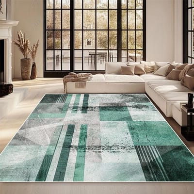 Moderne Decoratie Woonkamer Tapijt Mode Geometrisch Design Grote Kleden Slaapkamer Antislip Kleed Hal Sofa Zijde Pluche Vloermatten 160*200cm