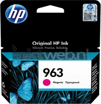 Inktcartridge hp 3ja24ae 963 rood