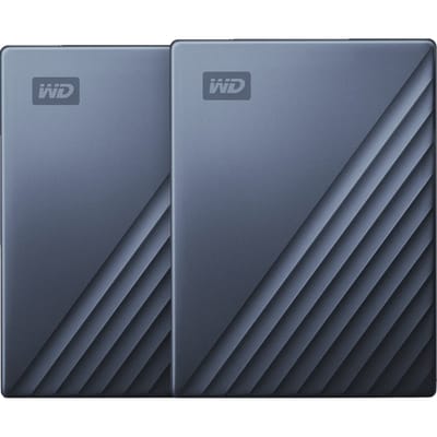 WD My Passport for Mac Type C 2TB Blauw - Duo pack