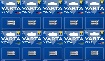 Varta V27A LR27 12V Alkaline Batterij 20 Stuks