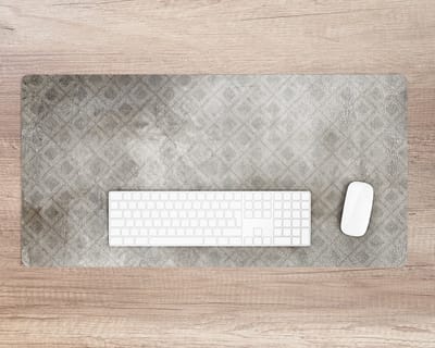 Coloray Bureau Onderlegger - Vervaagd patroon Bureau Onderlegger XXL - 90 cm x 45 cm - Grijs Bureau Onderlegger - Computer Mat - Bureau Pad - Bureau Mat - Bureaumat