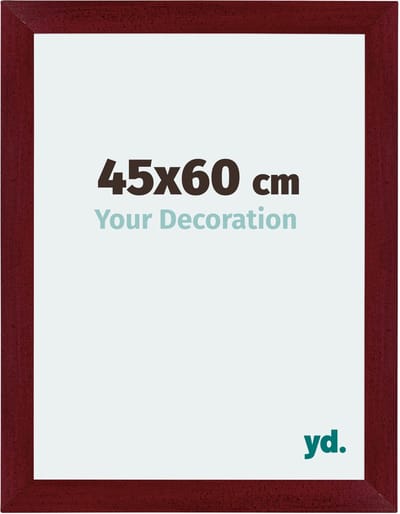Your Decoration - Fotolijst 45x60 cm - MDF - Wijnrood Geveegd - Mura