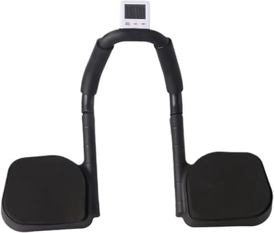 Buiktrainingsuitrusting - Krachttraining apparaat - Spierversterking thuis - Ergonomisch gebogen ontwerp - 28 x 20 x 10 cm - Zwart