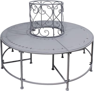 Esschert Design Belle Époque boom bank IJzer B 123 X D 123 X H 90