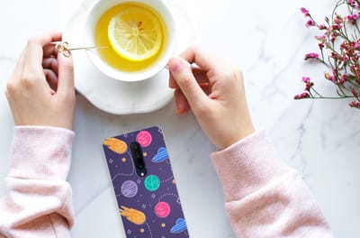 OnePlus 7 Pro Silicone Back Cover Space