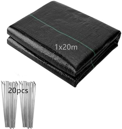 Onkruiddoek 1m x 20m - Waterdoorlatend Tuindoek voor Tuin en Bloembed