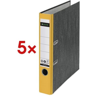 Leitz Ordners 1050 DIN A4 Rugbreedte: 52 mm Geel 2 beugels 10505015