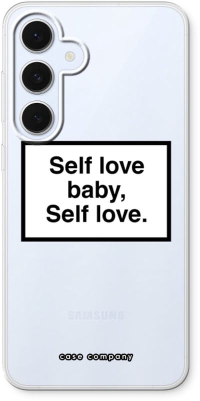 Case Company® - Hoesje geschikt voor Samsung Galaxy S24 FE hoesje - Self love - Soft Cover Telefoonhoesje - Bescherming aan alle Kanten en Schermrand