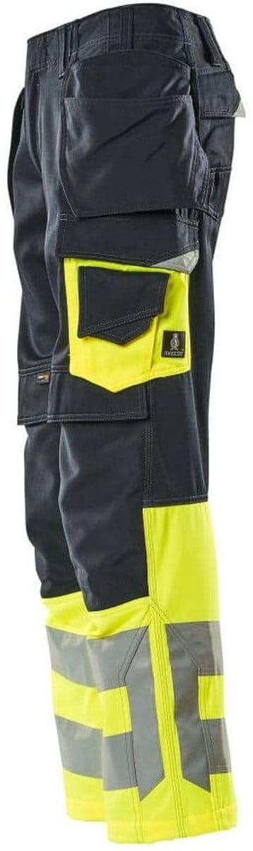 Mascot Safe Supreme Broek met spijkerzakken 17531-860 - donkermarine/hi-vis geel - C52 - 82