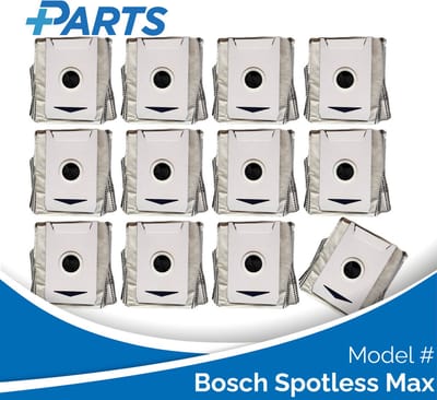 Bosch Spotless Max Stofzakken (12 Stuks, Plus.Parts® alternatief voor BHZRDBAB)