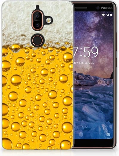 Nokia 7 Plus Siliconen Case Bier