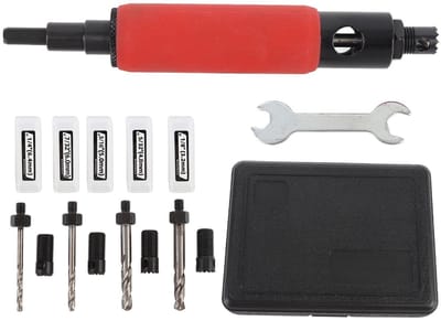 Dailygoods - Rivet verwijderaar tool kit - Precieze verwijdering - Dome Flat Head - Rivets - Elektrische boor - Staal - Geschikt voor 5/32-3/16in en 1...