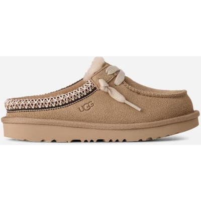 UGG® Tasman-muiltje in Beige, Maat 32.5, Suede
