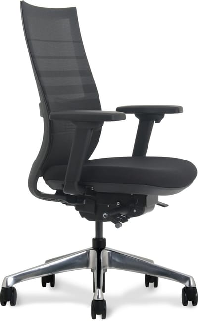 Office Hero® Insignia Ergonomische Bureaustoel - Bureaustoelen voor Volwassenen - Verstelbaar - Zwart - Gemonteerd geleverd