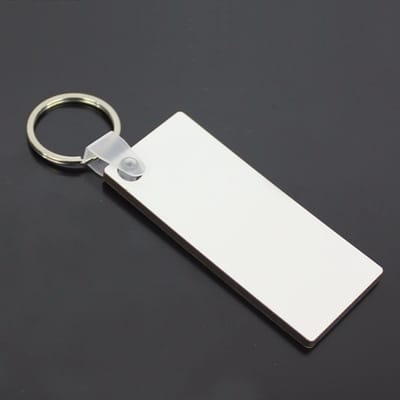 Sublimatie Sleutelhanger 2 Zijdig Rechthoek 70 x 30 mm - Geschikt Voor Sublimatiedruk Warmtepers - Doe Het Zelf Onderzetter Met Eigen Foto Of Opdruk - Smartphonica