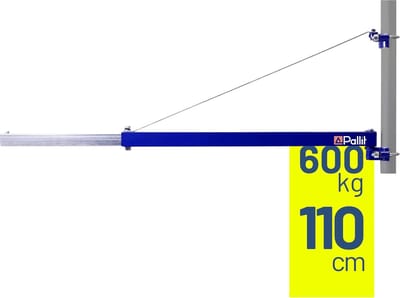 Draagarm voor Kabels - Kraanarm Laadarm - Precisie Plaatsen Lading - 180 Graden Draaibereik - 600 kg Hefvermogen - Blauw