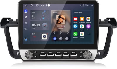 Junsun Autoradio Geschikt voor Peugeot 508 (2011-2018), 2GB+64G - Android 15 Draadloze CarPlay & Andriod Auto, DAB+, GPS-Navigatie, Bluetooth, Wifi, FM, RDS, 10.1-inch Touchscreen, DSP, Quad-core processor