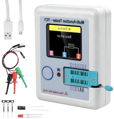 Multifunctionele Transistor Tester met Backlight en Kleurrijk Scherm voor Triodes, Diodes, Condensatoren en Weerstanden - 1.8 Inch LCR ESR Tester
