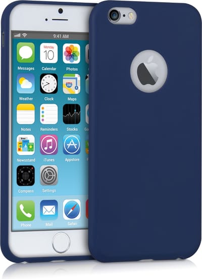 kwmobile telefoonhoesje geschikt voor Apple iPhone 6 / 6S - Hoesje voor smartphone - Back cover in mat donkerblauw