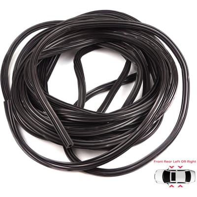 BWR5487 Câble de lève-vitre Corde d'acier Isolation phonique Épais Caoutchouc Étoilé Protection Trou de 6 mm 10 Mètres