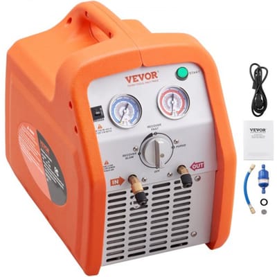 VEVOR Koelmiddelterugwinningsmachine met Twee Cilinders Koelmiddelterugwinningsmachine 1hp Koelmiddelterugwinningsmachine 220-240v 7,7 Lbs/Min Koelmiddelterugwinningsmachine