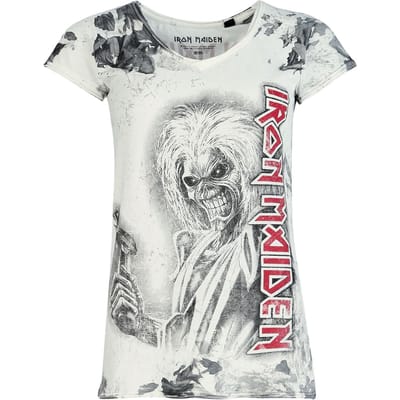 Iron Maiden T-shirt - Killers - S tot 4XL - voor Vrouwen - wit-grijs