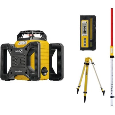 Stabila LAR 160, 7-pcs Rotatielaser Incl. statief, Incl. nivelleerlat (5 m) Reikwijdte (max.): 600 m