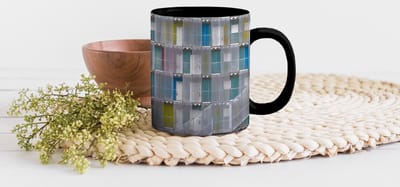 Magische Mok - Foto op Warmte Mokken - Koffiemok - Appartementen - Deuren - Architectuur - Trappen - Magic Mok - Beker - 350 ML - Theemok