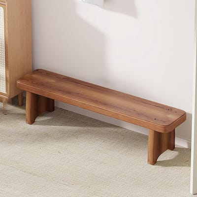 Houten Bankje - Entree Kruk - Zitplek Creëren - Massief Hout - 150x20x15cm