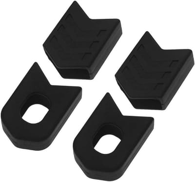 Siliconen hoes ter bescherming van fiets crankstel | Accessoires voor mountainbikes | Zwart | Duurzame bescherming met 3 zoekwoorden