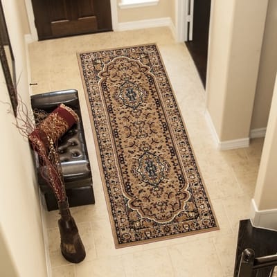 Tapiso Atlas Vloerkleed Gangloper Creme Carpet Tapijt Maat- 70x250
