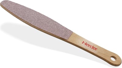 Eeltvijl, voetvijl, eeltverwijderaar voor voeten, vijl 27 cm, gemaakt van hout, nat en droog te gebruiken, perfect na het voetenbad