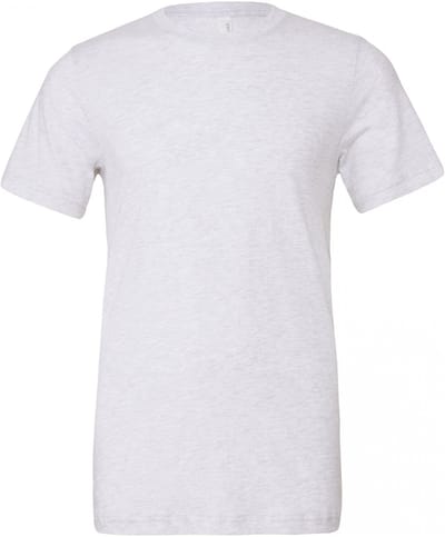 Bella+Canvas Unisex Triblend Crew Neck T-Shirt CV3413 - White Fleck Triblend (Heather) - M