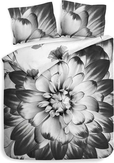 Heckett & Lane Rosati - Dekbedovertrek - Eenpersoons - 140x200/220 cm - Black/White