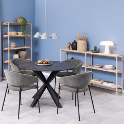 Giga Living Boekenkast Ronna - Wit - 86x30x160cm