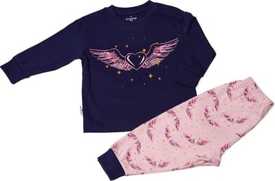 Frogs and Dogs - Pyjama Love Hearts - Navy Blauw - Maat 104 - Meisjes