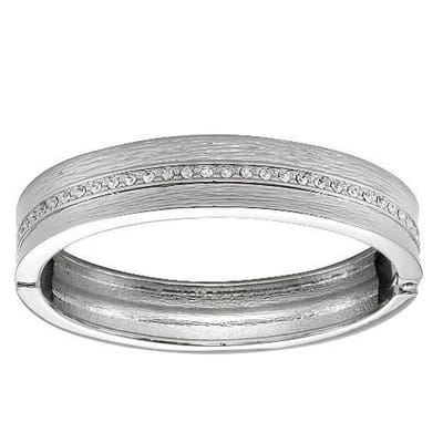 Behave - Armband - Bangle met steentjes - Elegant - 16,5 cm