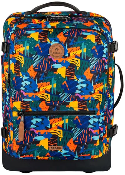 CABAIA trolley rugzak met laptopvak Soft Suitcase Essentials Trolley 48L Boulogne kleurrijke 51cm