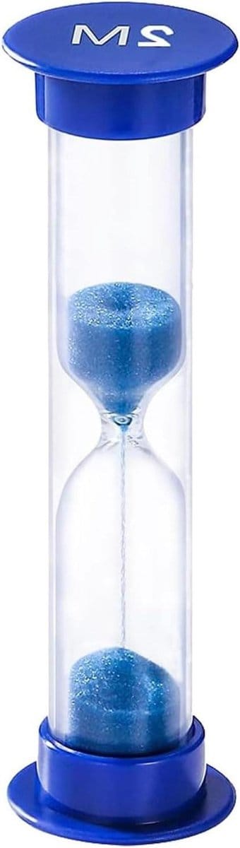 Zandloper Kinderen - Zandklok Timer - Spelletjes Tijd - Onbreekbaar Ontwerp - 132 cm Hoog - Blauw