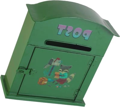Brievenbus Vos - Wand brievenbus - Post ontvangen - Roestbestendig ijzer - 31 x 28 cm - Groen